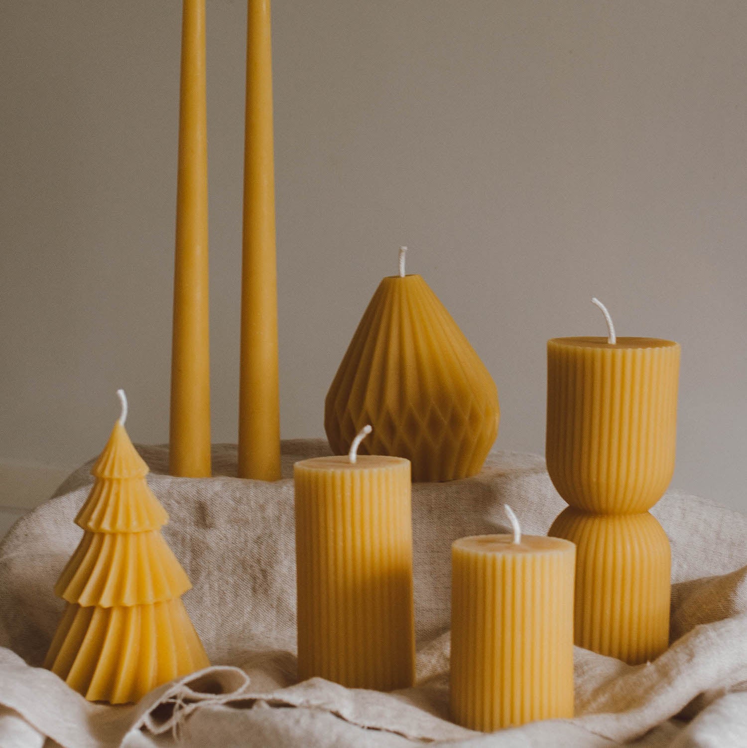 Beeswax-Christmas -Tree-Candle