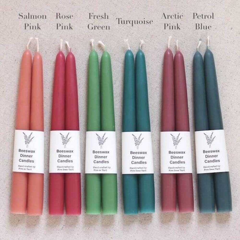 Beeswax Dinner Candles