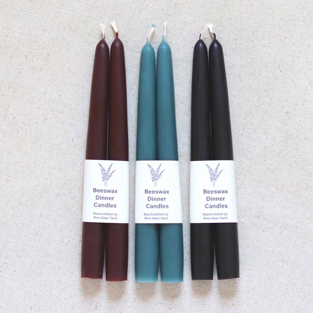 Beeswax Dinner Candles