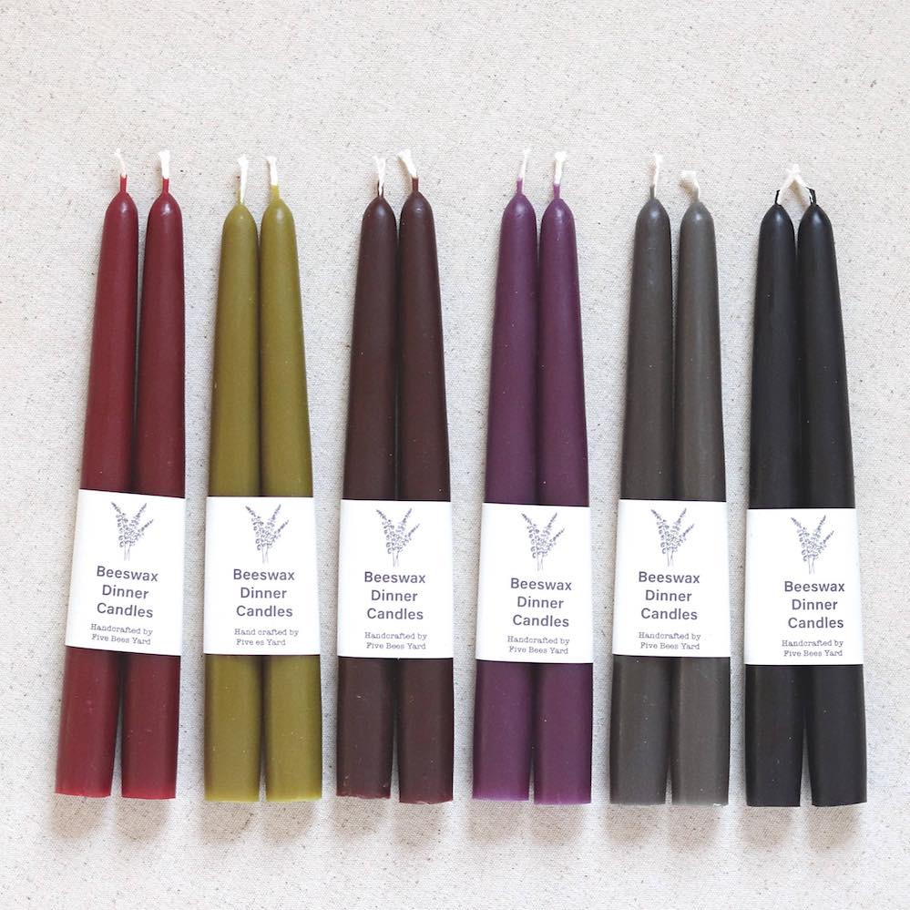 Beeswax Dinner Candles