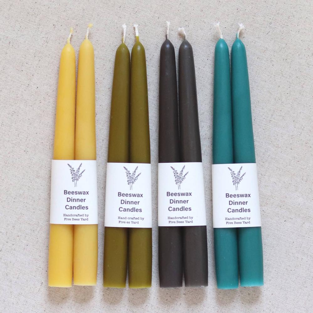 Beeswax Dinner Candles