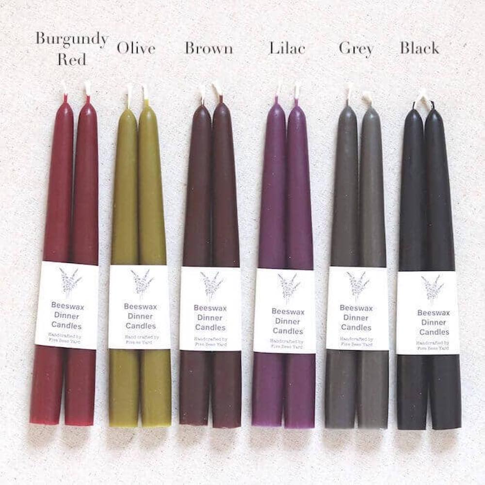 Beeswax Dinner Candles