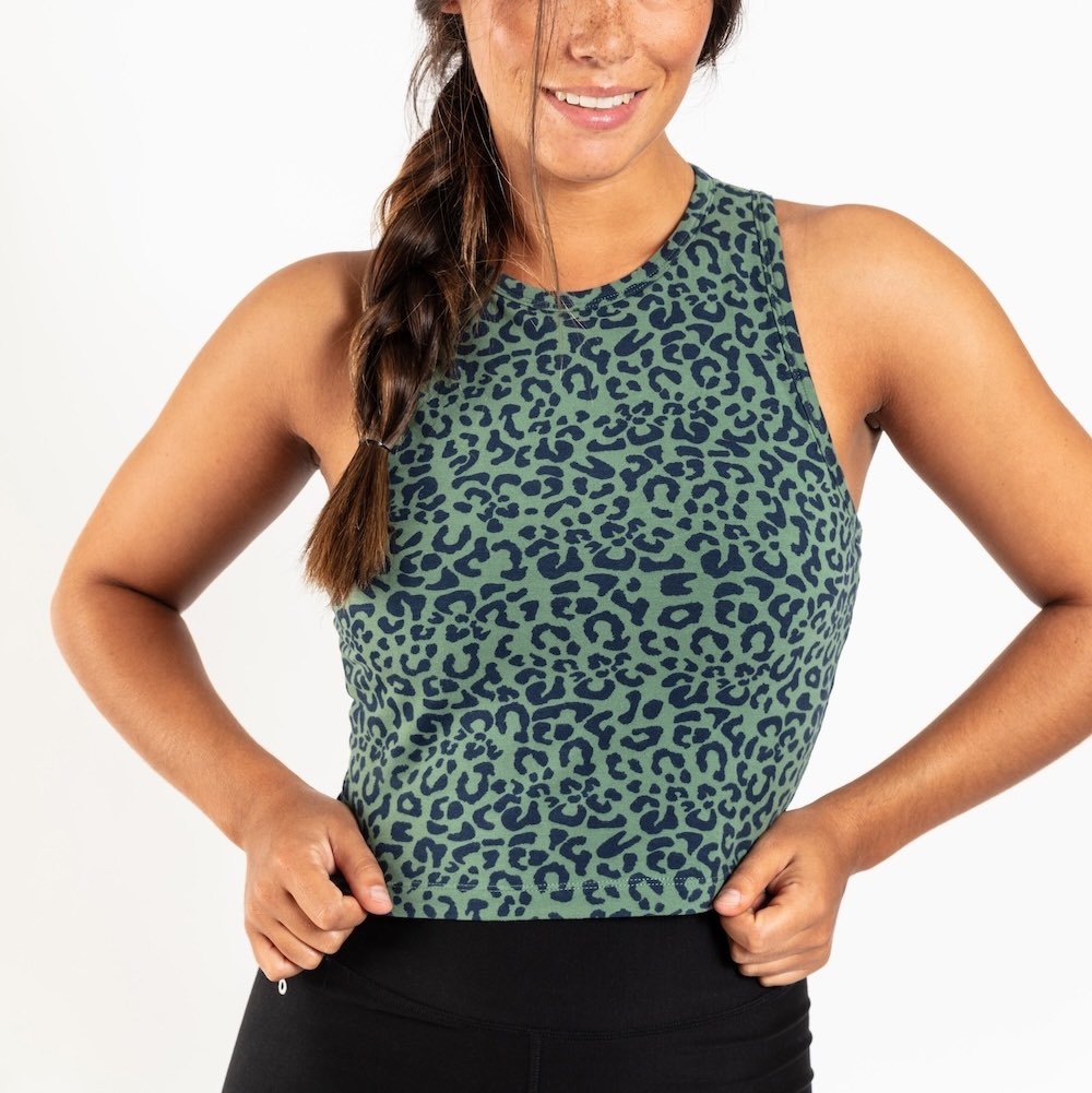 built in bra top organic cotton