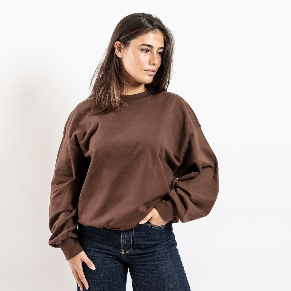 Adult-Boxy-Sweater-organic-chocolate-organic-cotton
